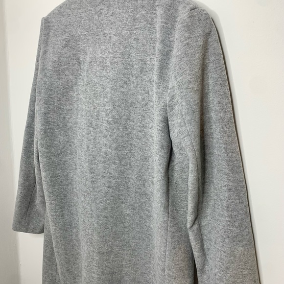 Gray Soft-Brushed Overcoat Women - Picture 4 of 5